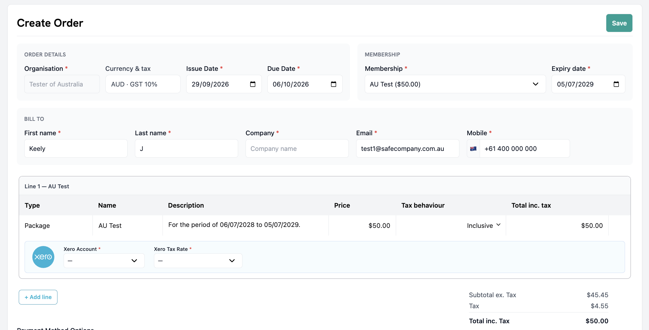 Wave CRM membership billing dashboard